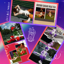 Milk Tea Set! - Three Mayu Texture PNGs