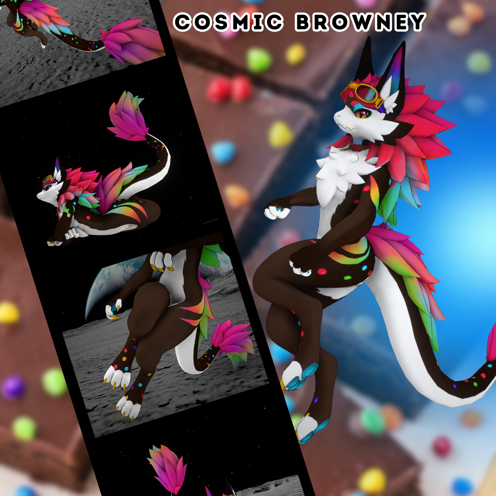 Cosmic Browney - Novabeast Textures PNGs
