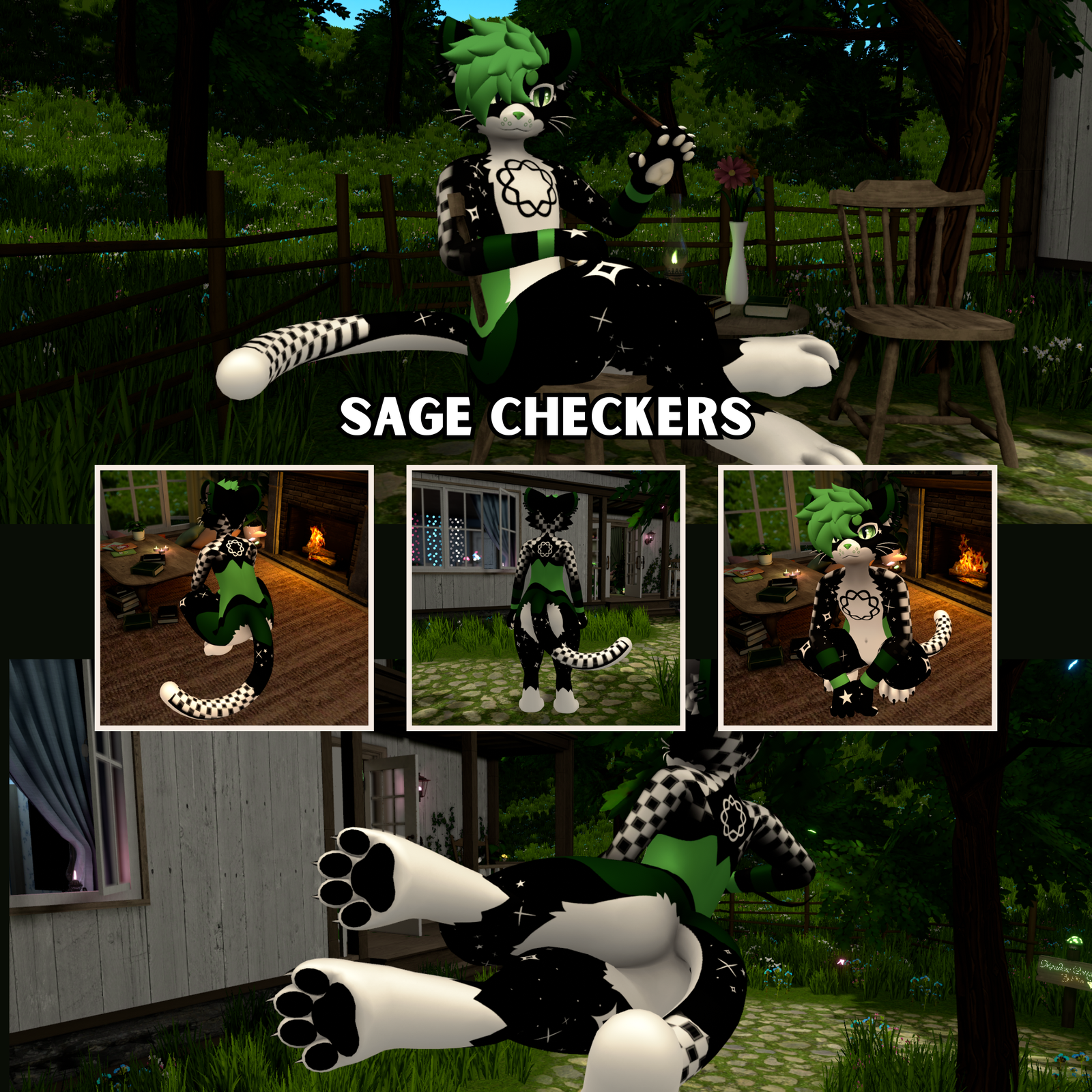 Sage Checkers - Mayu Textures PNGs