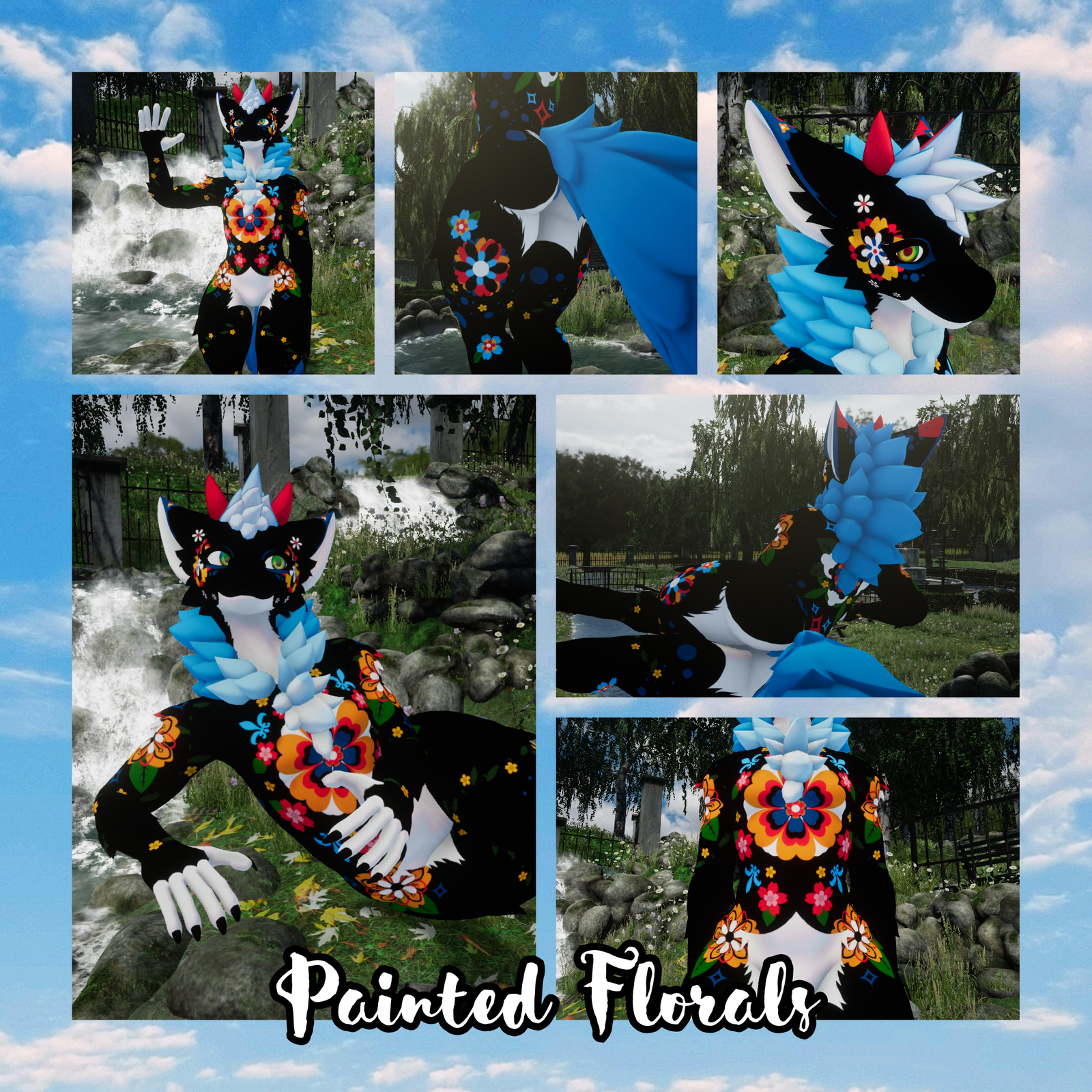 Painted Florals - Fluffgan Textures PNGs