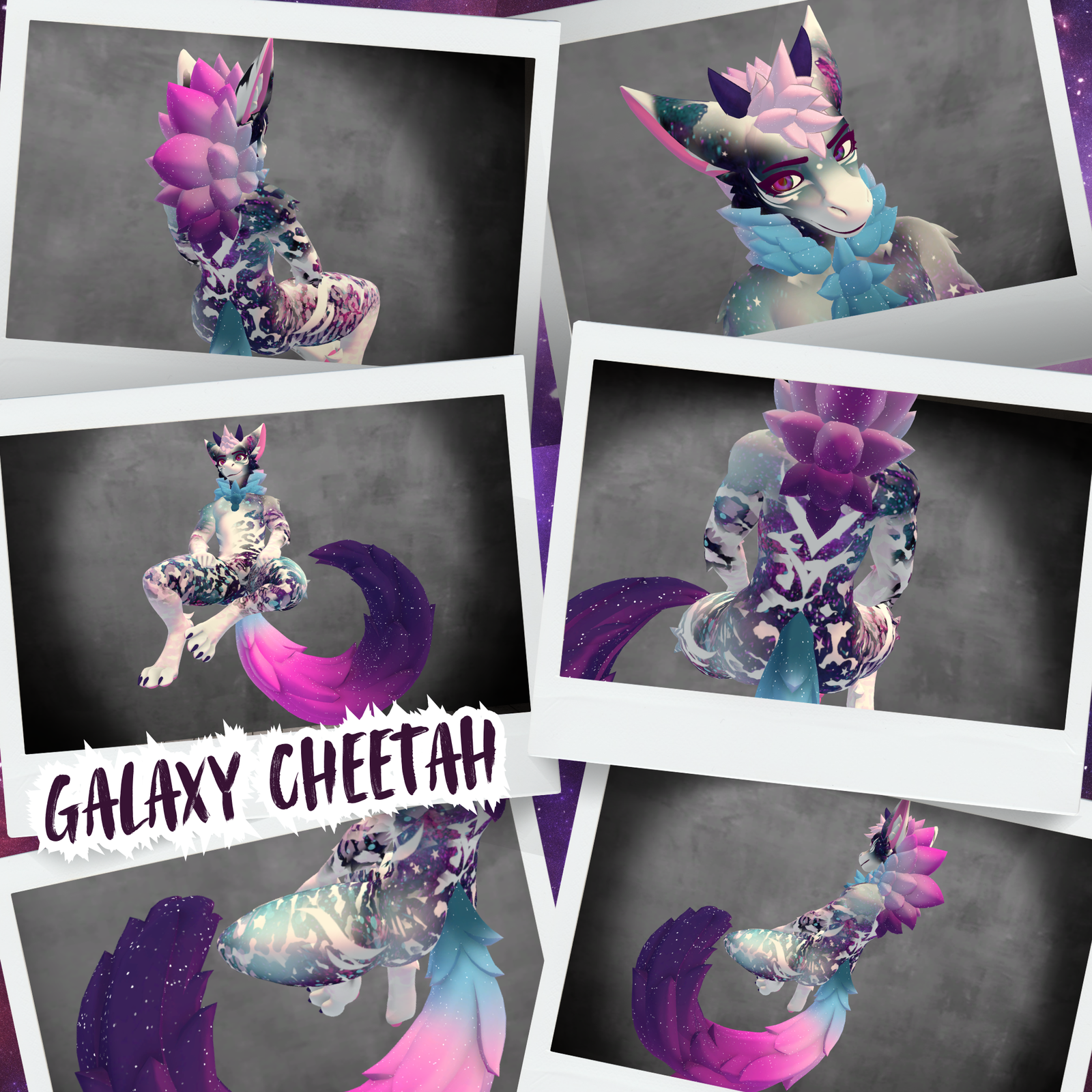 Galaxy Cheetah - Fluffgan Textures PNGs
