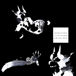 Monotone Fluffgan EMISSION Textures PNGs