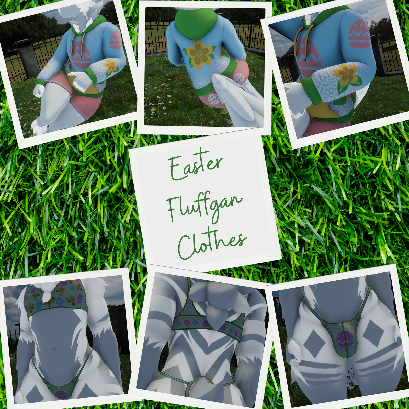 Easter Fluffgan Clothes Textures PNGs
