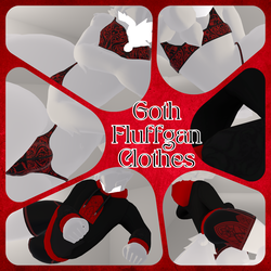 Goth Fluffgan Clothes Textures PNGs