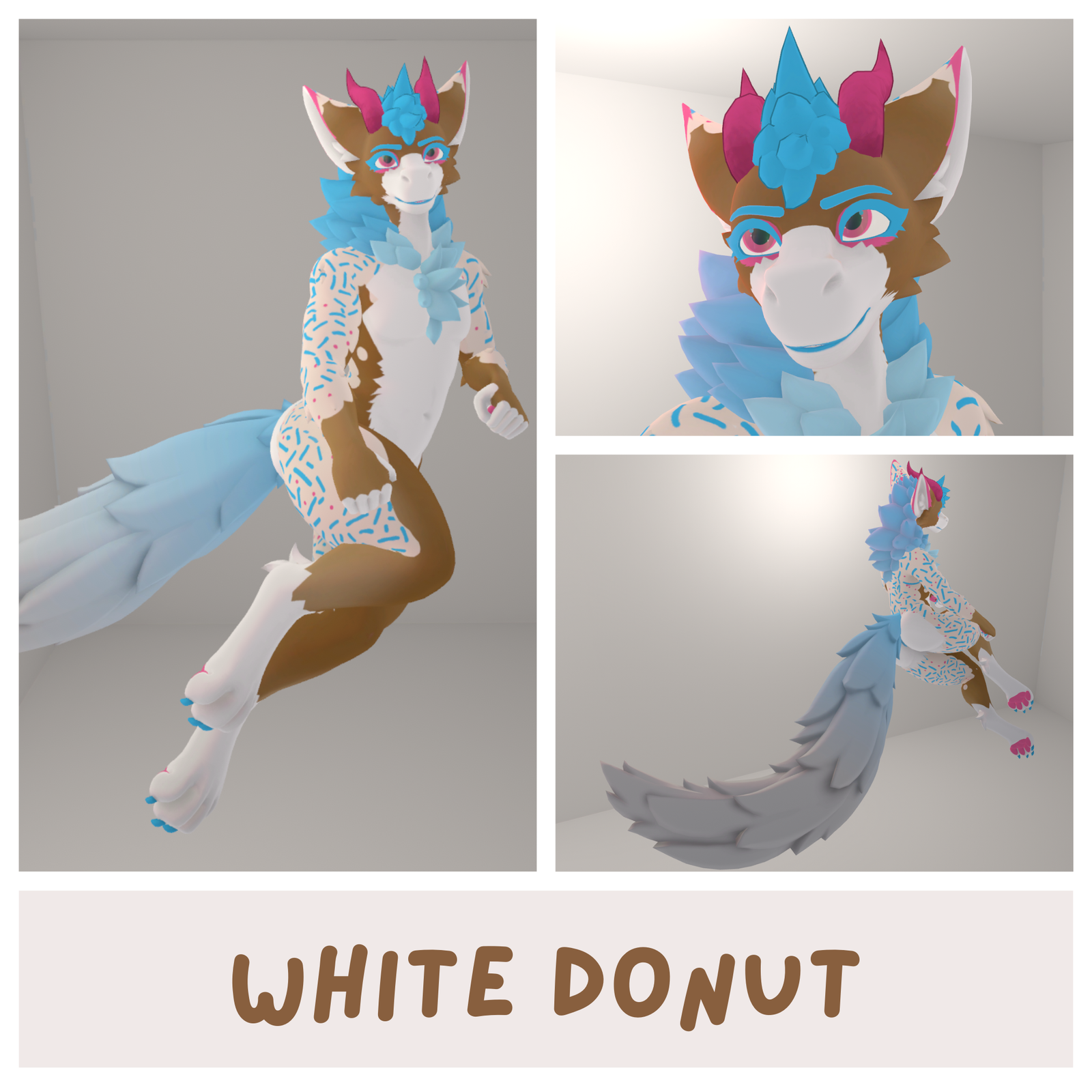 White Donut - Fluffgan Textures PNGs
