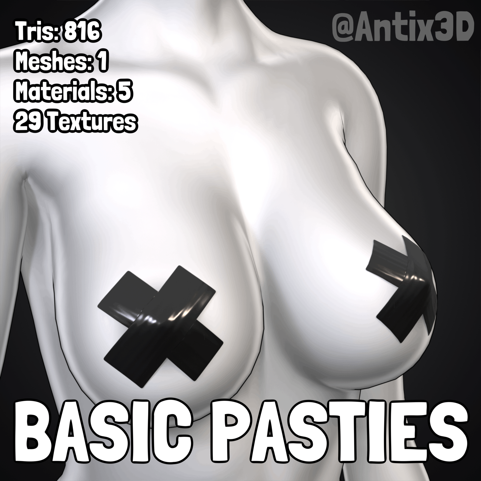Basic Lewd Pasties [E-Girl Base]