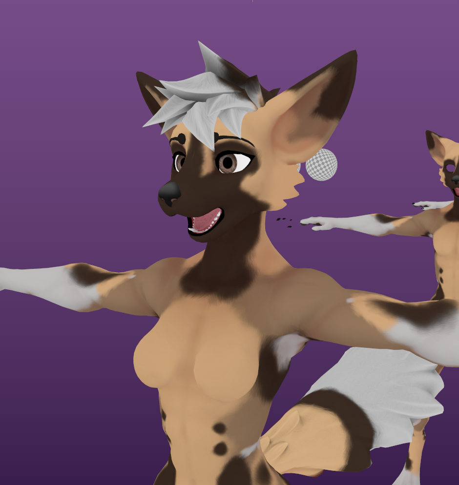 Wild African Dog Viwi Texture