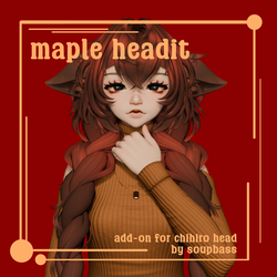 Maple Headit | Addon for Chihiro Head + Makeup Overlay [READ DESCRIPTION]