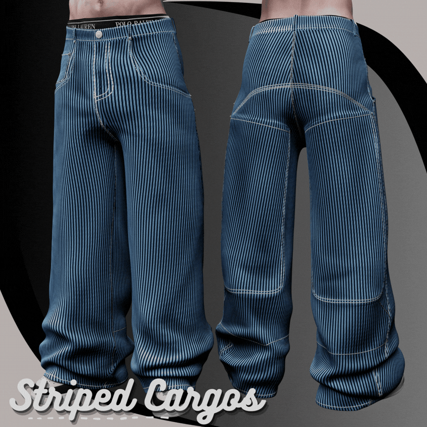 Striped Cargos - Side