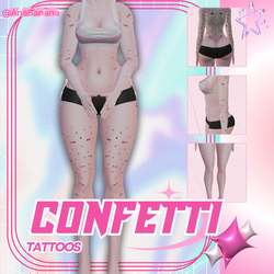🎉 Confetti Tatts | Vrbase Egirl 