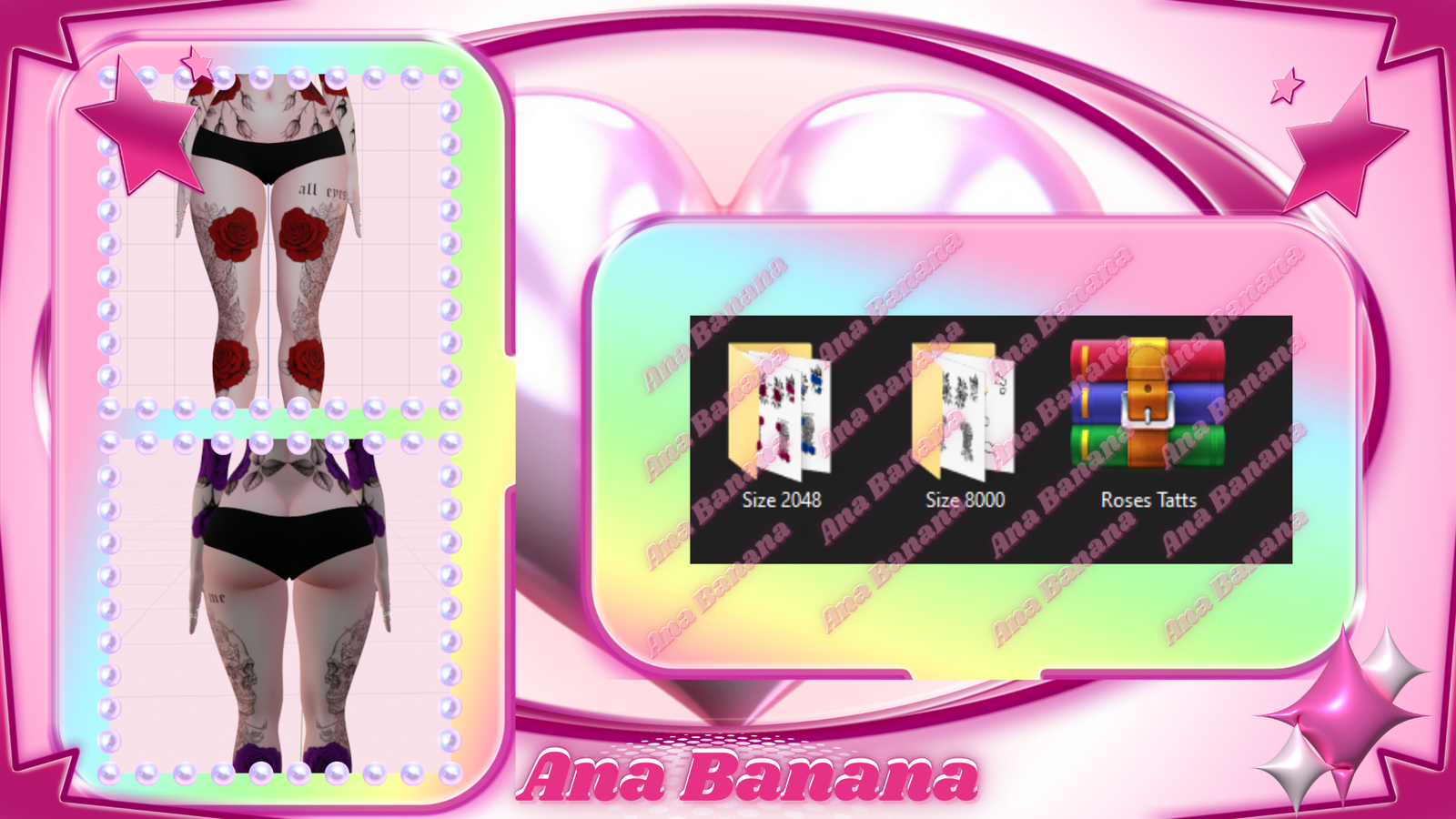 🌹 Roses Tatts | Vrbase Egirl 