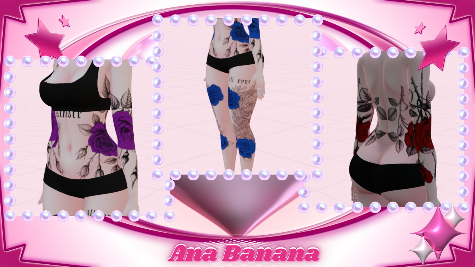 🌹 Roses Tatts | Vrbase Egirl 