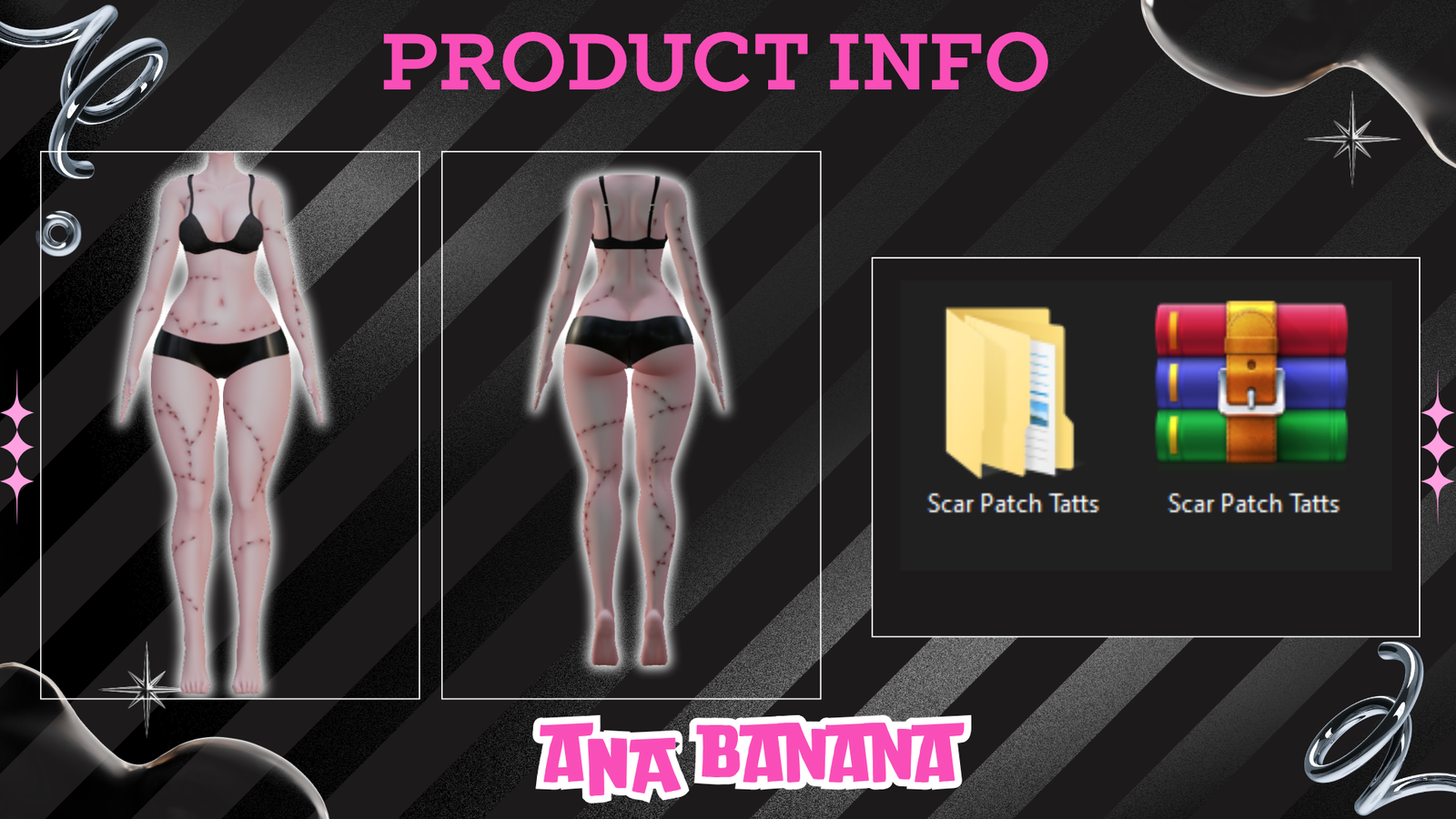 🩹 Scar Patch Tatts | Vrbase Egirl