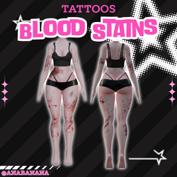 🩸 Blood Stains Tatts | Vrbase Egirl