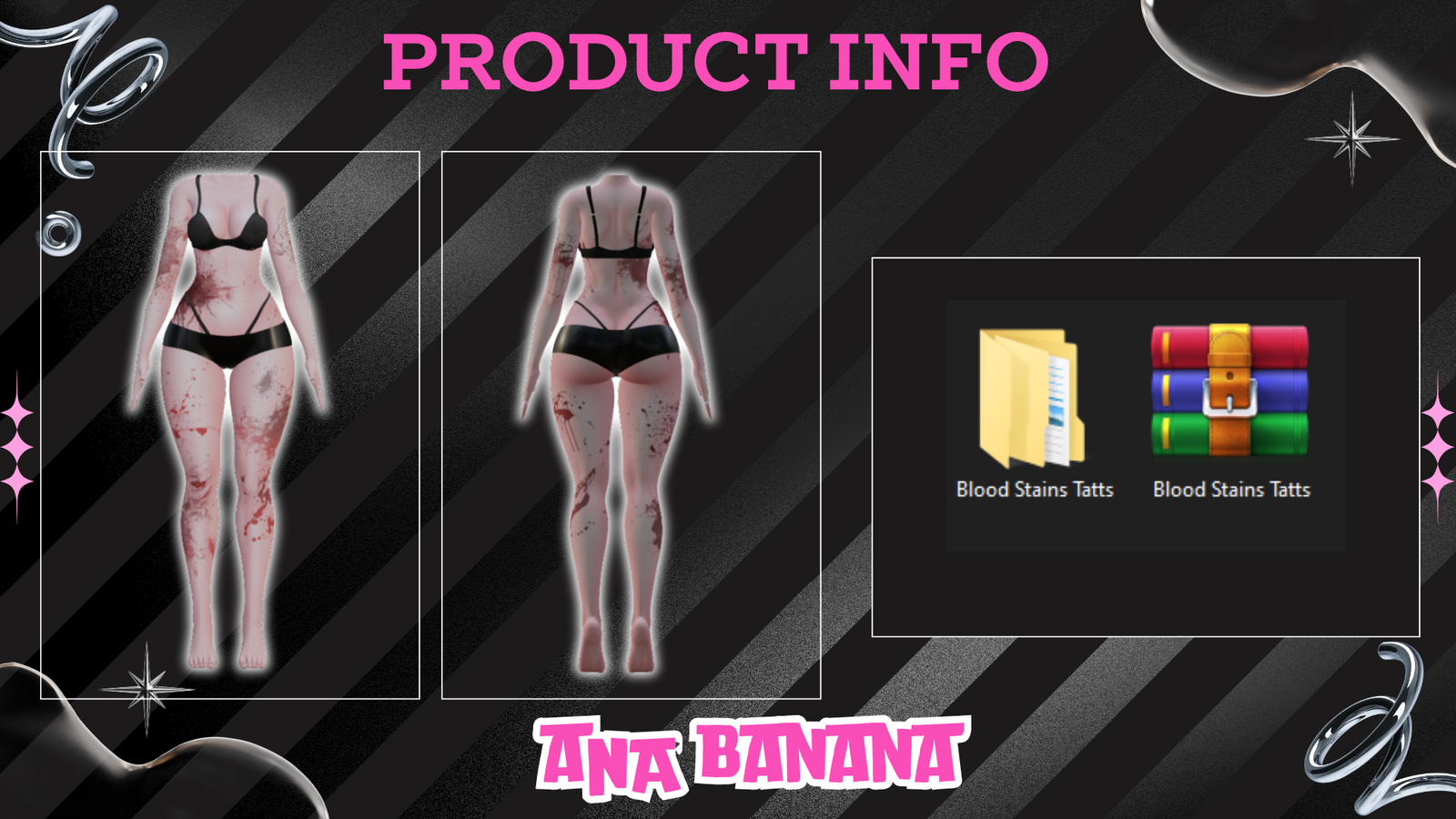 🩸 Blood Stains Tatts | Vrbase Egirl