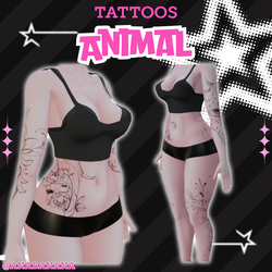 🐘 Animal Tatts | Vrbase Egirl