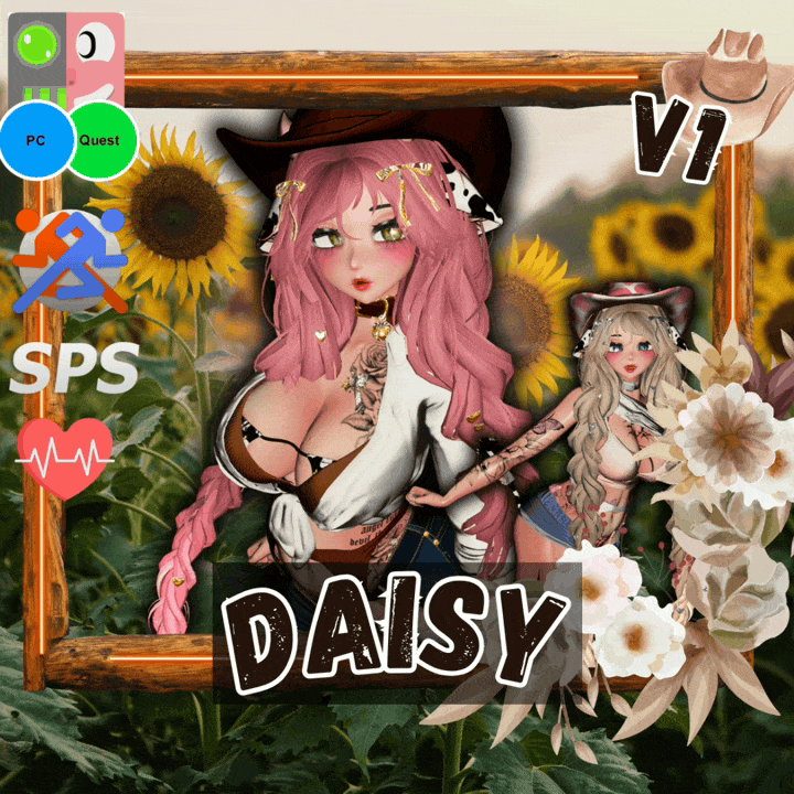 🐄 Daisy the Cowgirl | Vrcft + Quest + Furry (Bundle)
