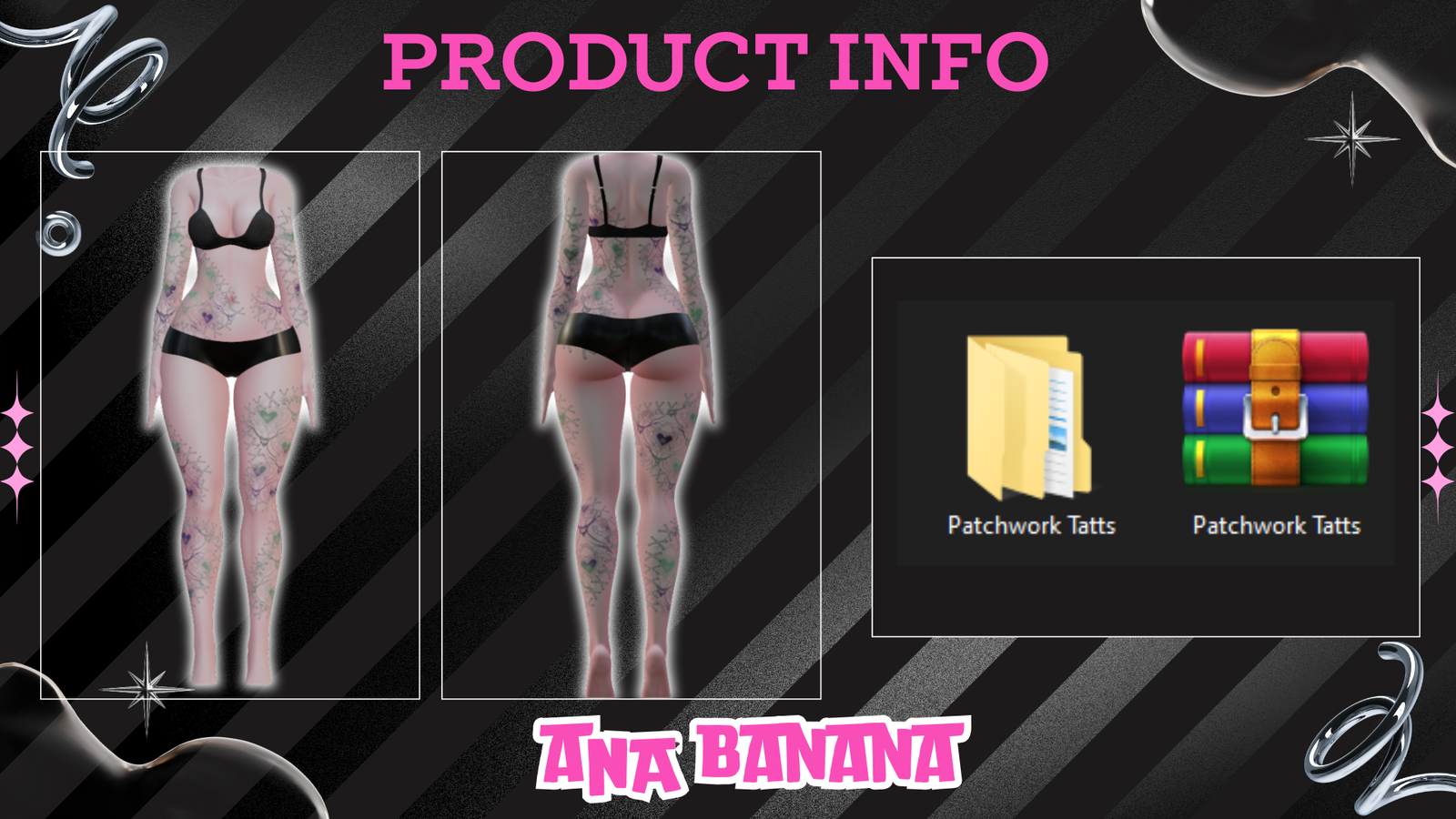 🧵 Patchwork Tatts | Vrbase Egirl
