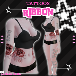 🎀 Ribbon Tatts | Vrbase Egirl
