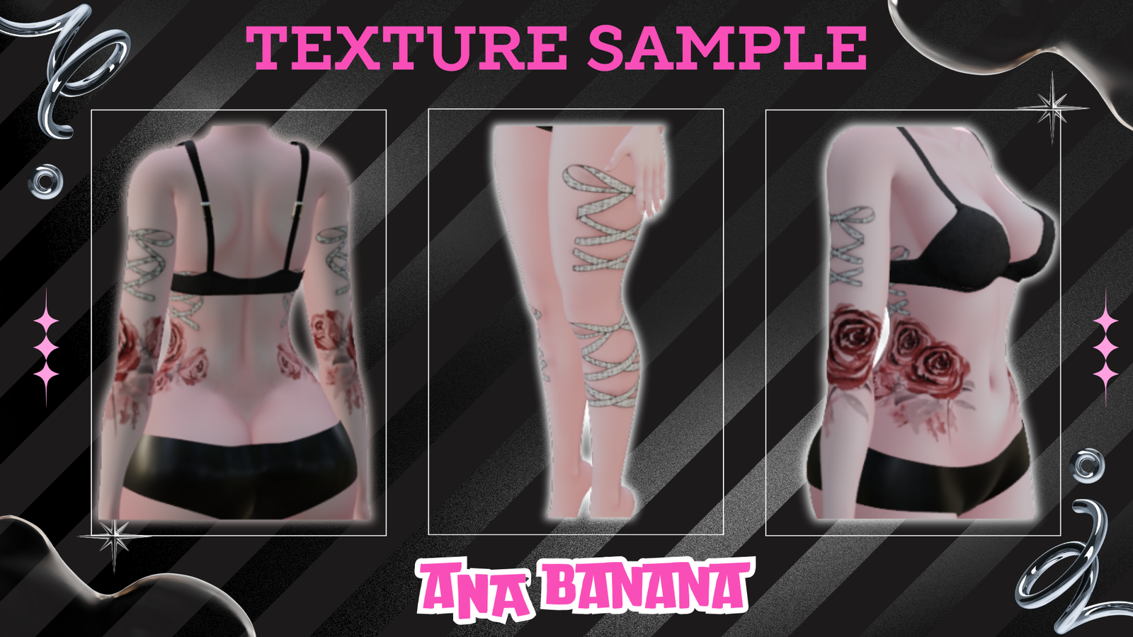 🎀 Ribbon Tatts | Vrbase Egirl
