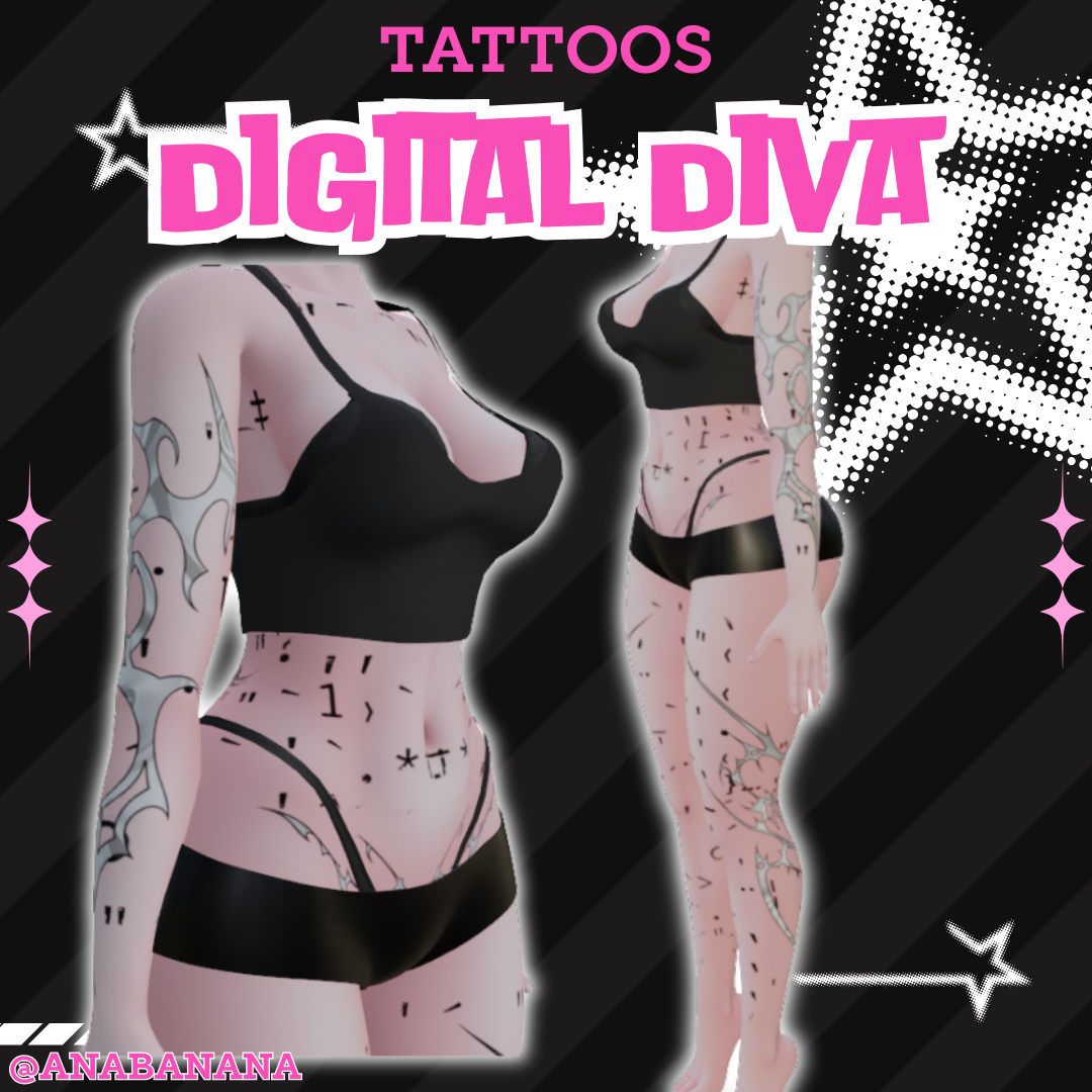 🤖 Digital Diva Tatts | Vrbase Egirl