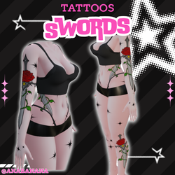 ⚔️ Swords Tatts | Vrbase Egirl