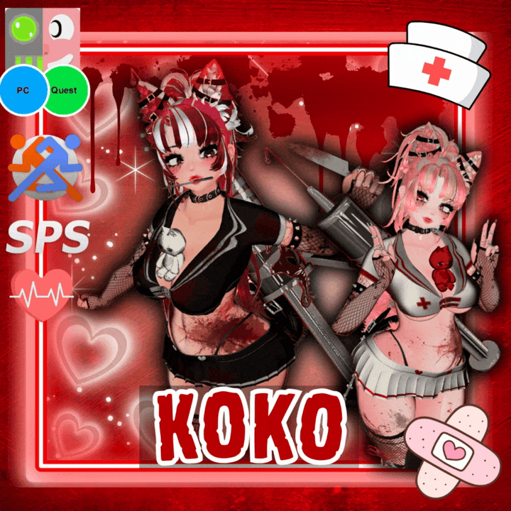 🔪 Koko the Yandere Nurse| Vrcft + Pc + Quest