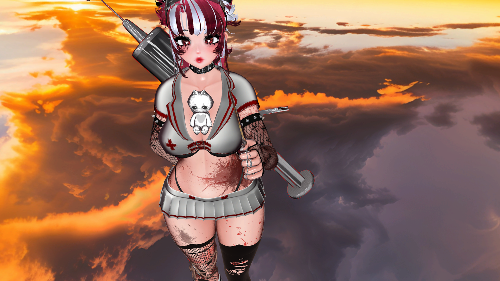 🔪 Koko the Yandere Nurse| Vrcft + Pc + Quest