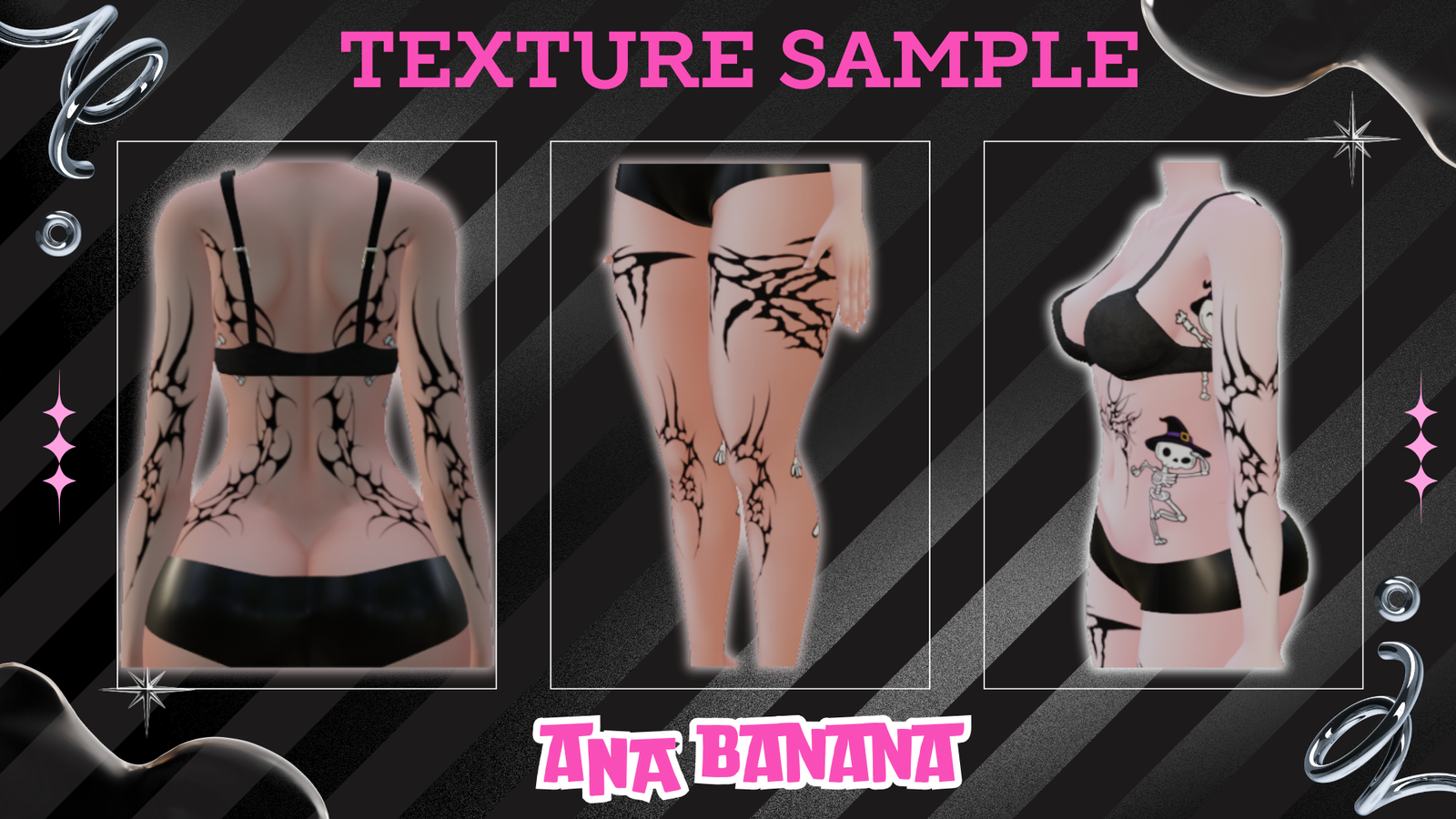 💀 Skeleton Tatts | Vrbase Egirl