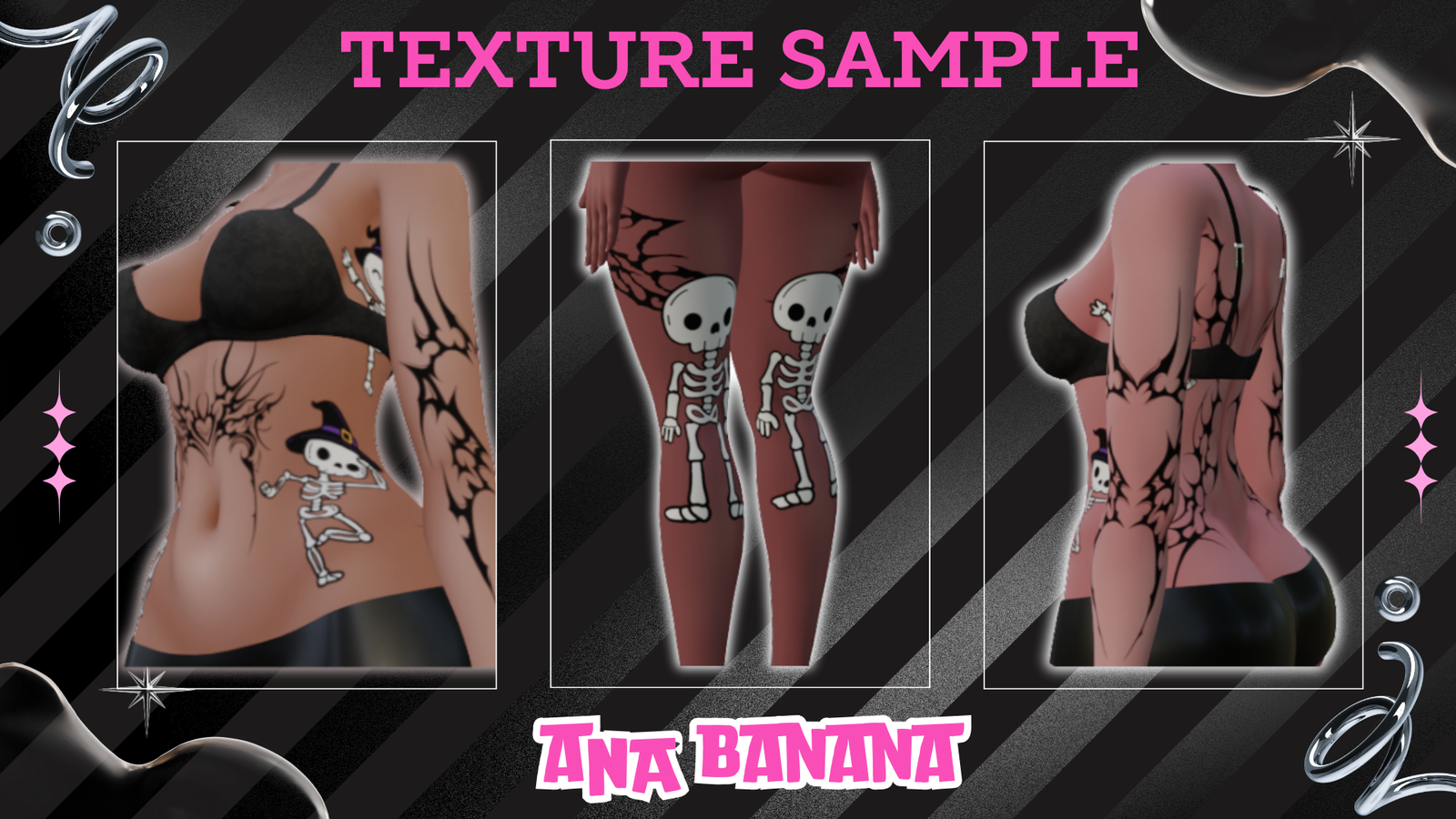 💀 Skeleton Tatts | Vrbase Egirl