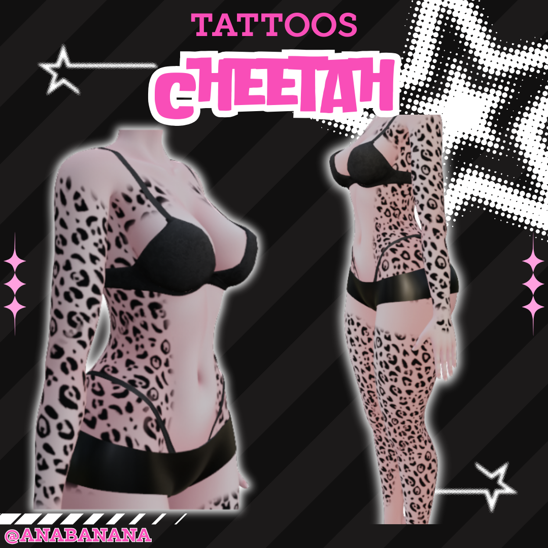🐆 Cheetah Skin Tatts | Vrbase Egirl