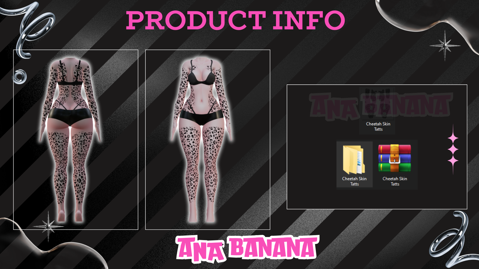 🐆 Cheetah Skin Tatts | Vrbase Egirl