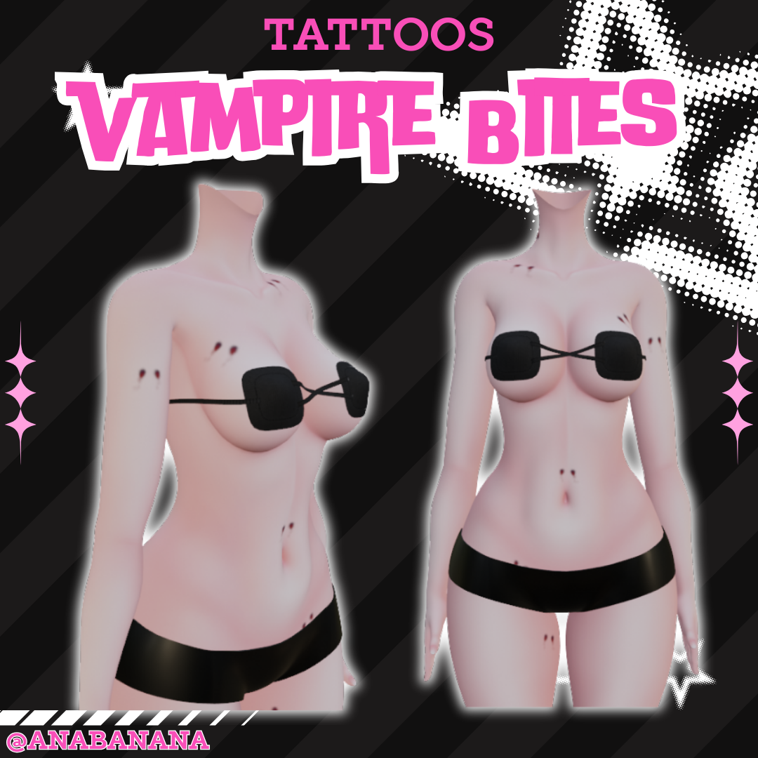 🧛 Vampire Bites Tatts | Vrbase Egirl