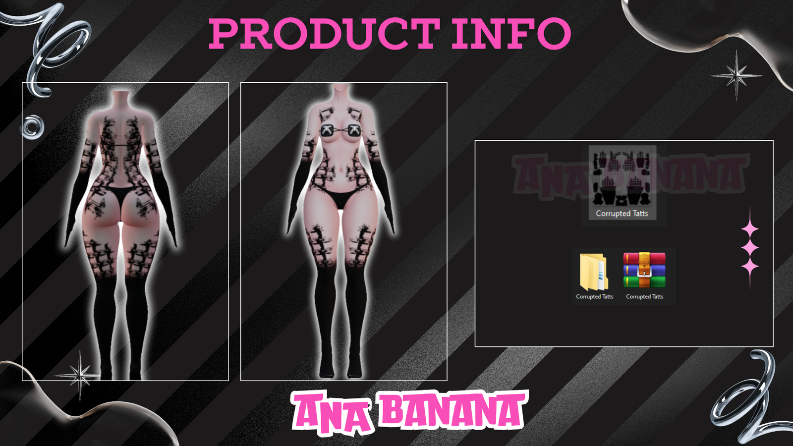👾 Corrupted Tatts | Vrbase Egirl