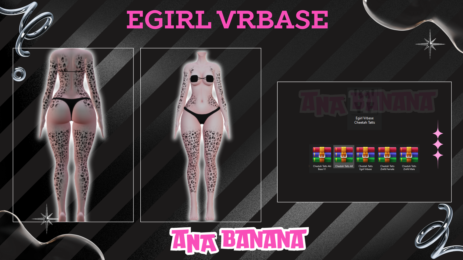 🐆 Cheetah Tatts | Egirl + Akii V1 + Zinfit F/M