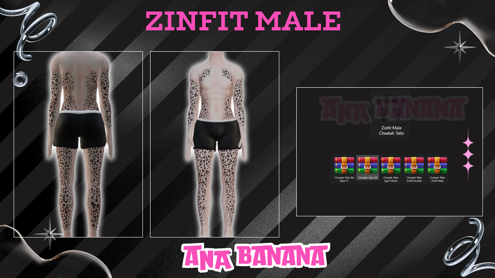 🐆 Cheetah Tatts | Egirl + Akii V1 + Zinfit F/M