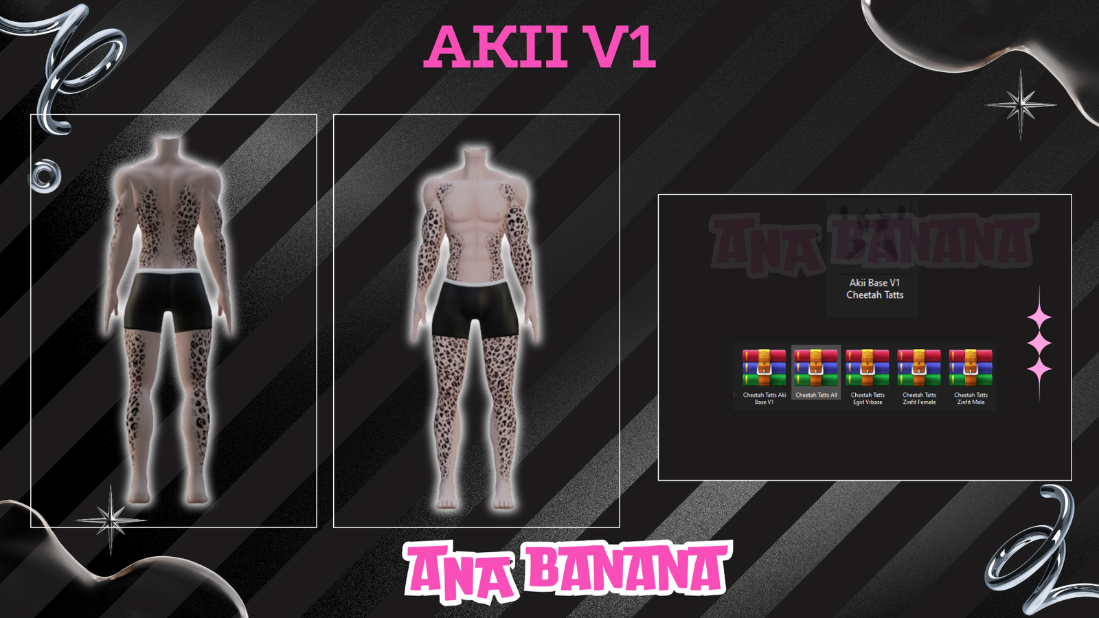 🐆 Cheetah Tatts | Egirl + Akii V1 + Zinfit F/M