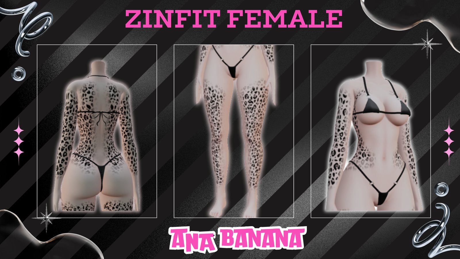 🐆 Cheetah Tatts | Egirl + Akii V1 + Zinfit F/M