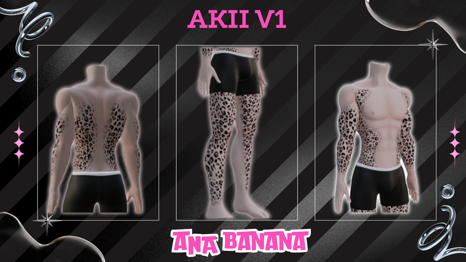 🐆 Cheetah Tatts | Egirl + Akii V1 + Zinfit F/M