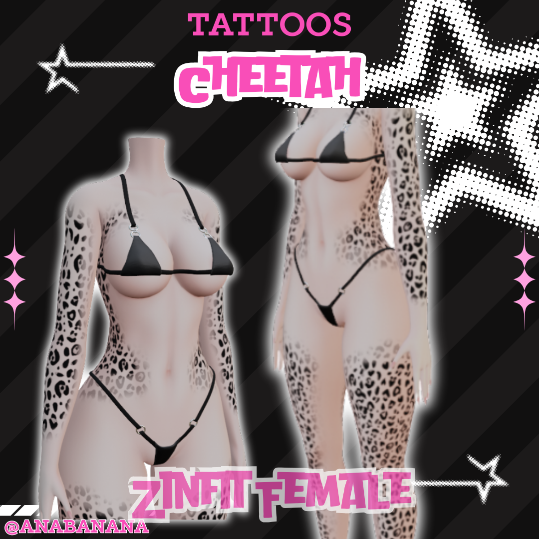 🐆 Cheetah Tatts | Egirl + Akii V1 + Zinfit F/M