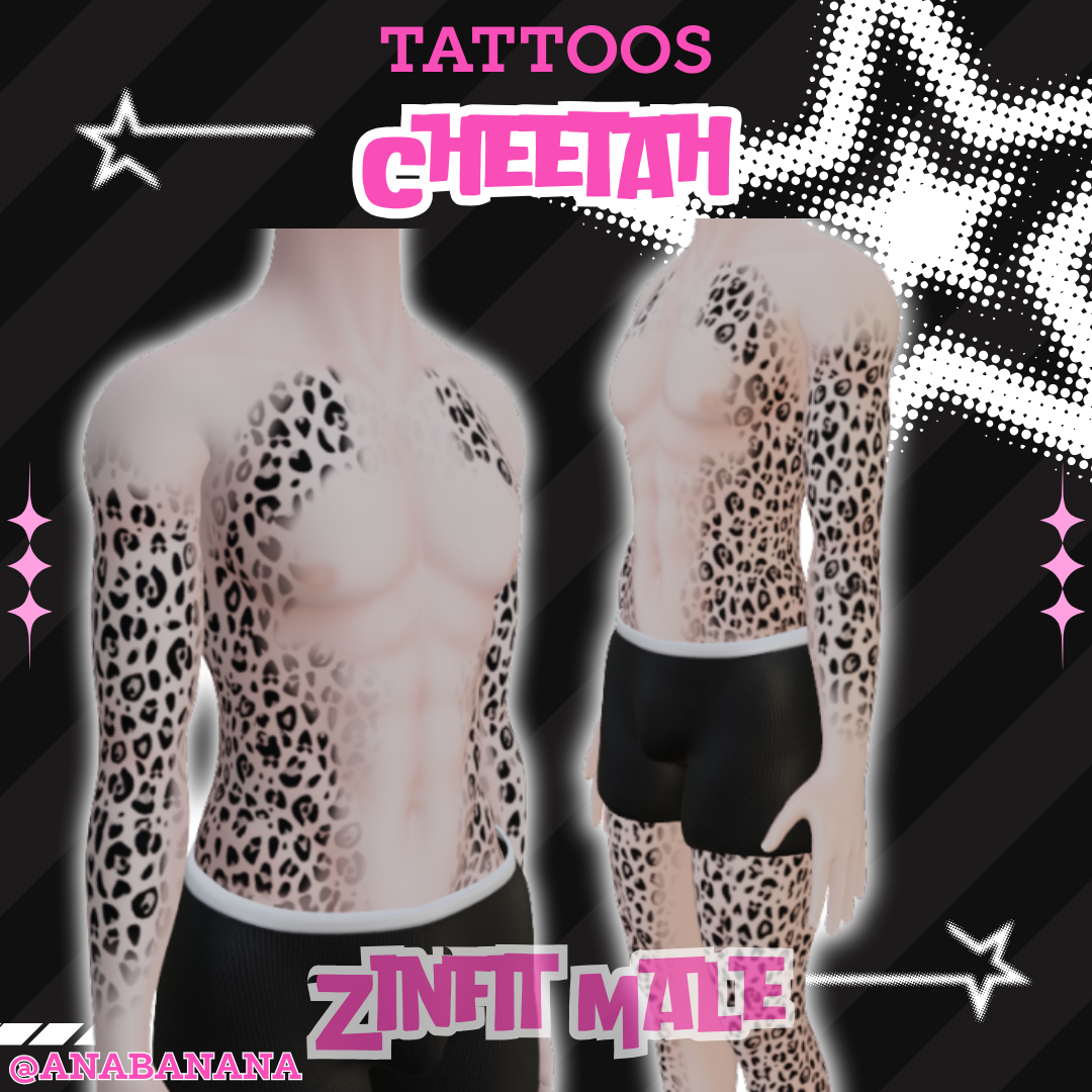 🐆 Cheetah Tatts | Egirl + Akii V1 + Zinfit F/M