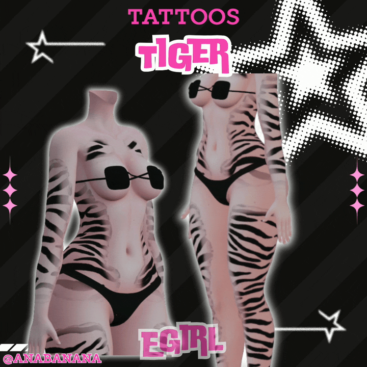 🐅 Tiger Tatts | Egirl + Akii V1 + Zinfit F/M