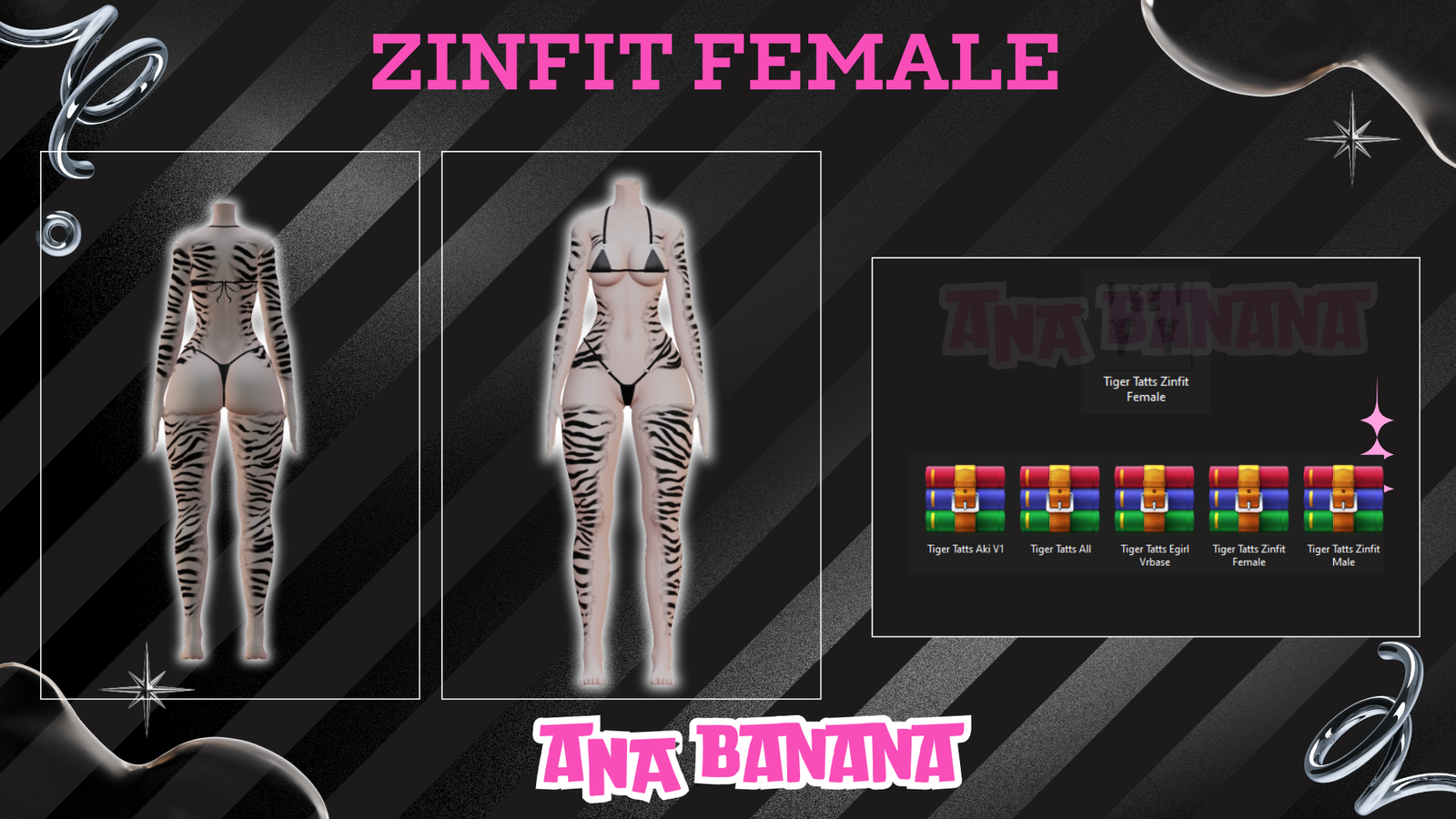 🐅 Tiger Tatts | Egirl + Akii V1 + Zinfit F/M