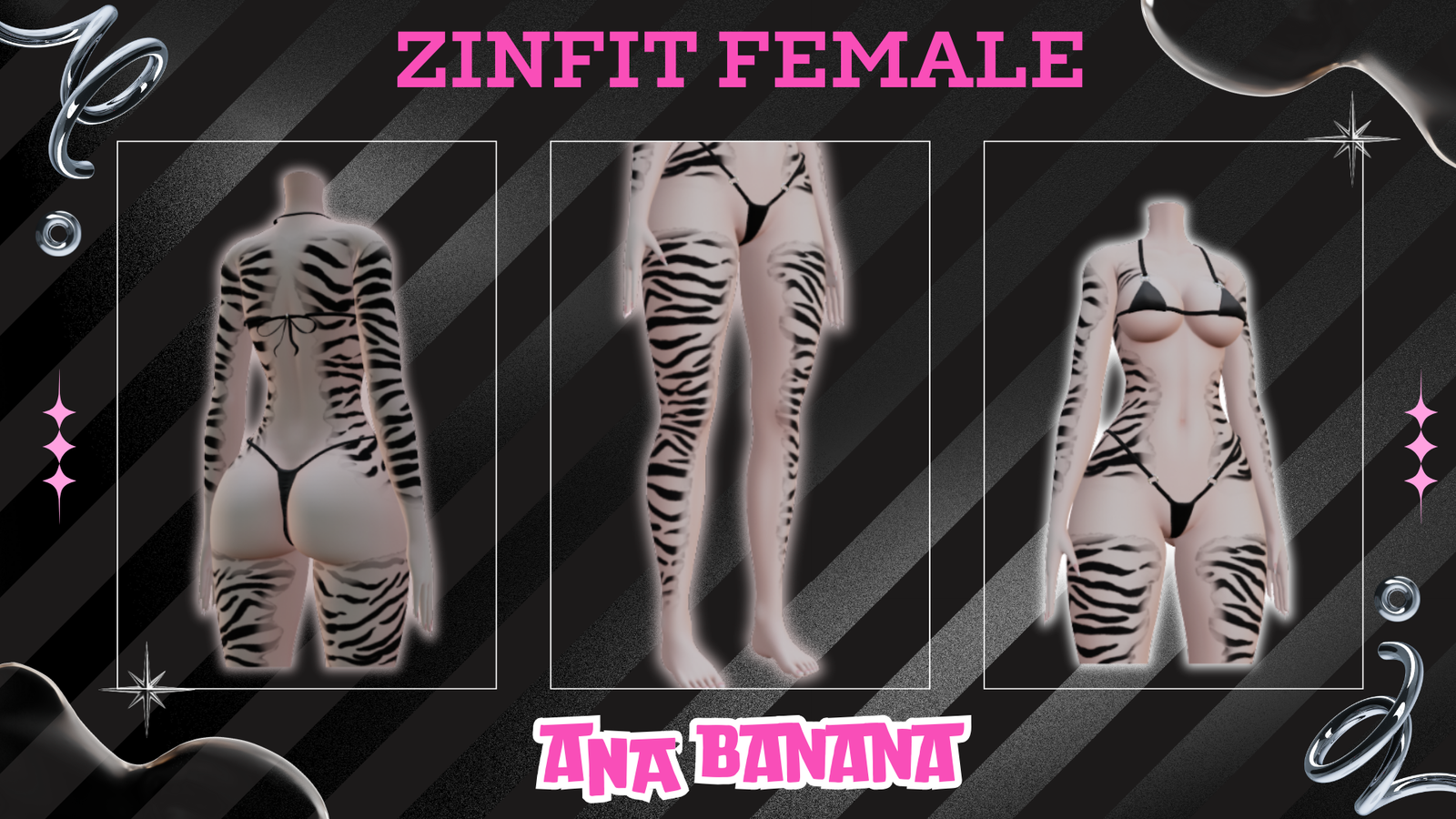 🐅 Tiger Tatts | Egirl + Akii V1 + Zinfit F/M
