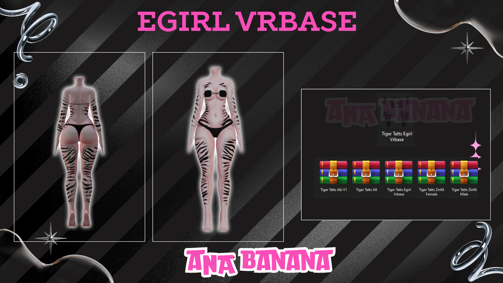 🐅 Tiger Tatts | Egirl + Akii V1 + Zinfit F/M