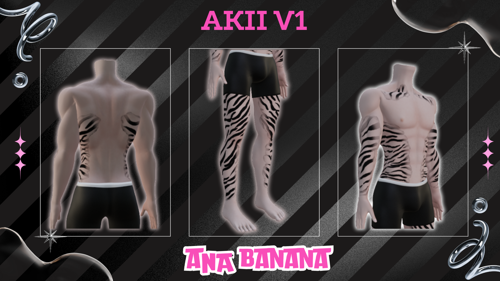 🐅 Tiger Tatts | Egirl + Akii V1 + Zinfit F/M