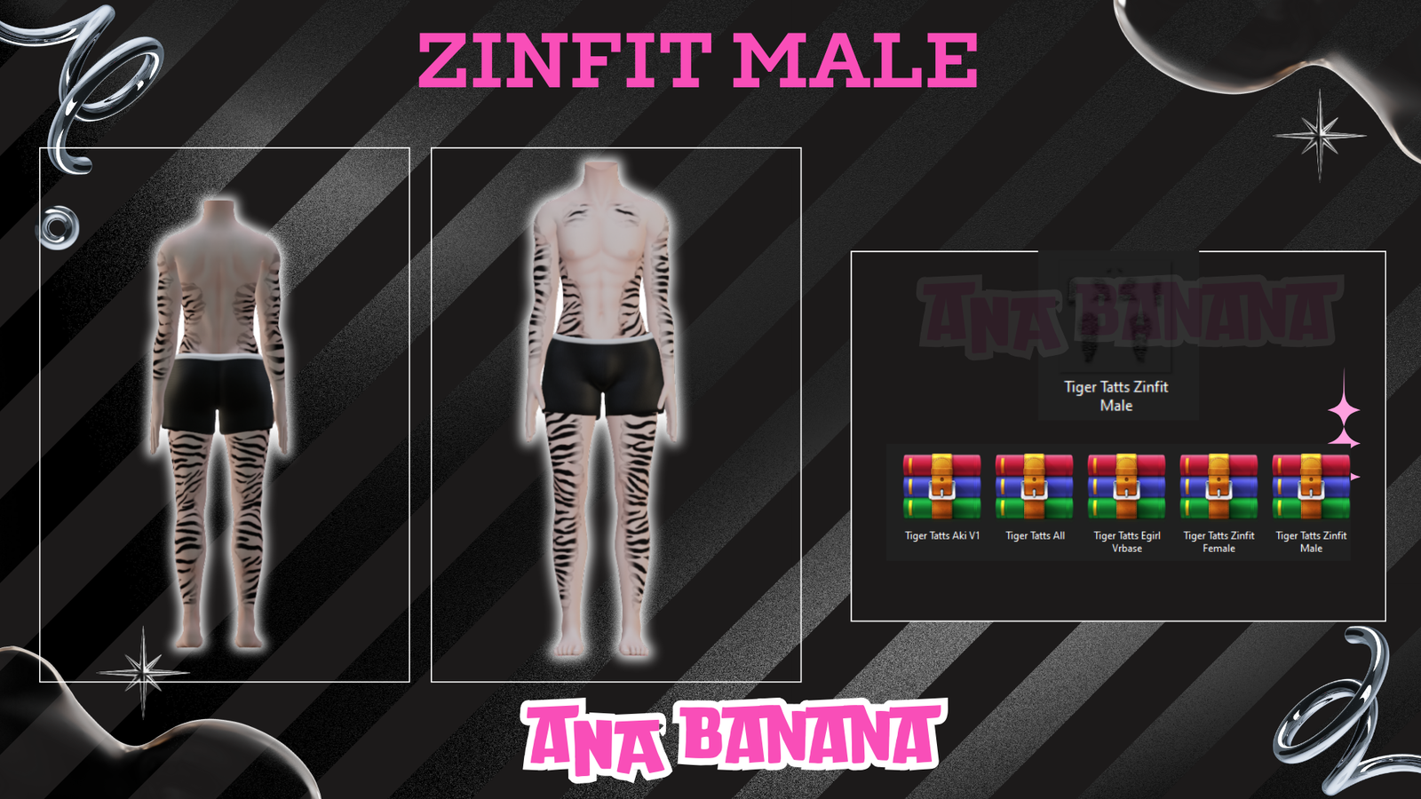 🐅 Tiger Tatts | Egirl + Akii V1 + Zinfit F/M