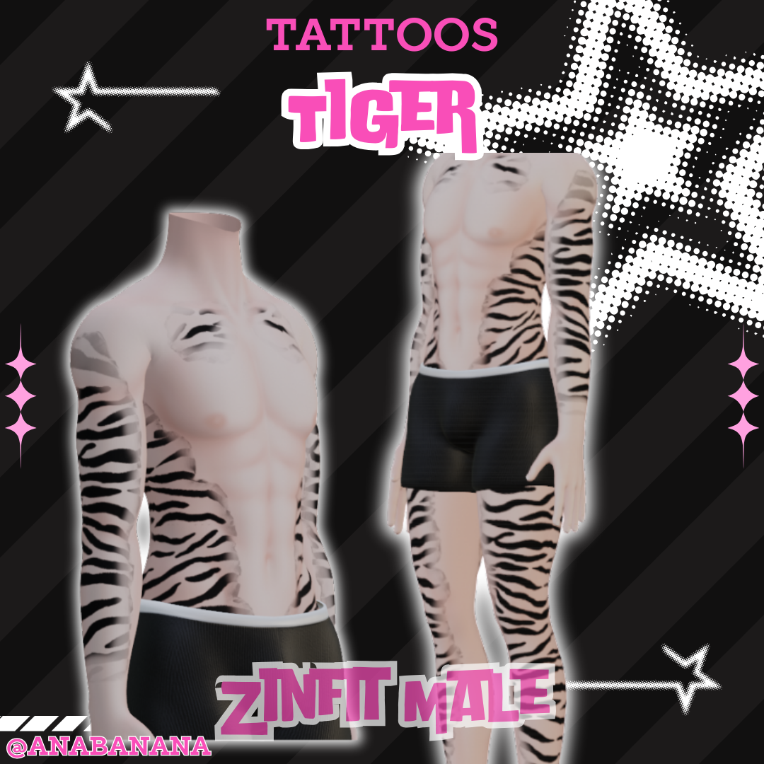 🐅 Tiger Tatts | Egirl + Akii V1 + Zinfit F/M