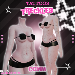 ☺️ Comm Freckles Tatts | Vrbase Egirl