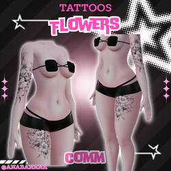 🌼 Comm Flowers Tatts | Vrbase Egirl